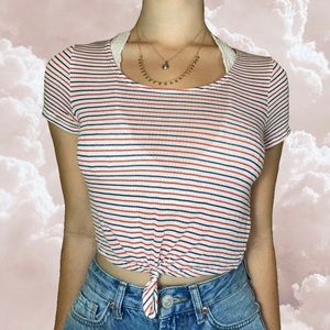 Urban Outfitters striped baby tee⭐️🌹❄️
